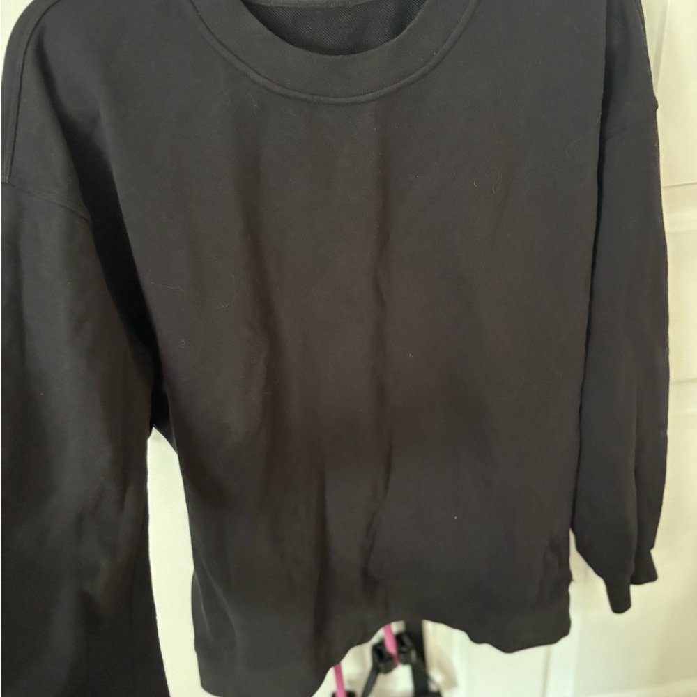 Classic Black Crewneck Sweatshirt
